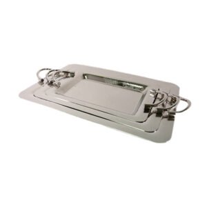 luxury 3 PCS SET TRAY NICKEL